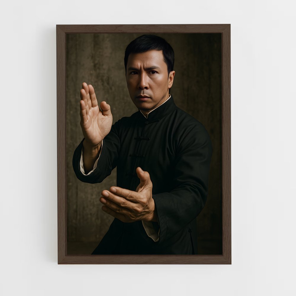 Poster Donnie Yen en costume noir – affiche Kung Fu (vue 5)